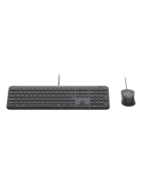 Logitech 920-013343 Klawiatura Dołączona Myszka Dom/Biuro Usb Qwertz Niemiecki Grafitowy
