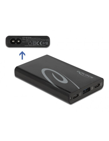 Delock Ładowarka 2 X Usb Type-C Pd 3.0 + 1 X Usb Typ-A Moc 60 W