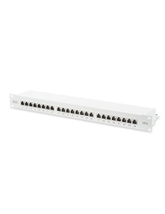 Digitus Panel Krosowy (Patch Panel) 19'' 24X Rj45, Lsa Poziom, Kat.6A, Ekranowany, 1U, Szary, Prowadnica Kabli 2