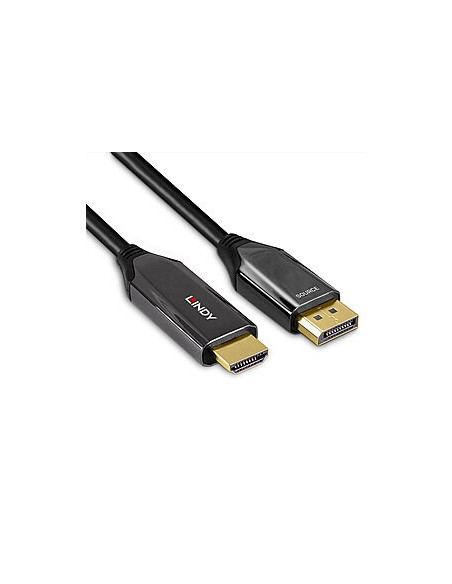 Lindy 40932 Adapter Kablowy 3 M Displayport Hdmi Czarny