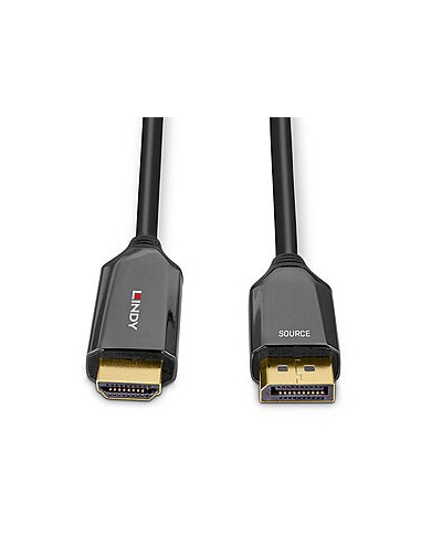 Lindy 40932 Adapter Kablowy 3 M Displayport Hdmi Czarny