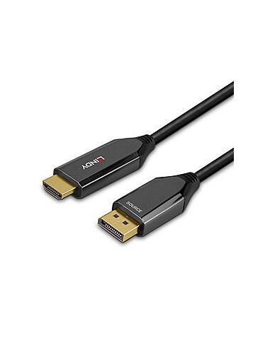 Lindy 40932 Adapter Kablowy 3 M Displayport Hdmi Czarny