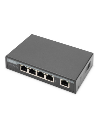Digitus 4-Portowy Gigabit 4Ppoe Przedłużacz/Extender, 802.3At, 60 W