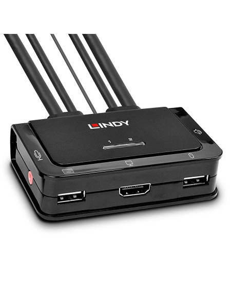 Lindy 42340 Przełącznik Kvm Czarny