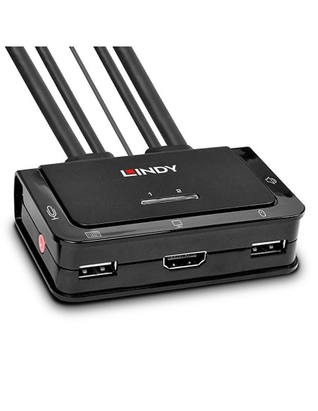 Lindy 42340 Przełącznik Kvm Czarny