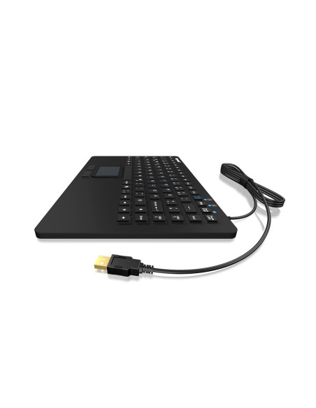 Keysonic Ksk-5230 In (De) Klawiatura Biuro Usb Qwertz Niemiecki Czarny