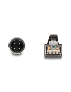 Delock Kabel M12 D-Coded 4 Pin, Męski Na Rj45 Męski Pur (Tpu), 5 M 2