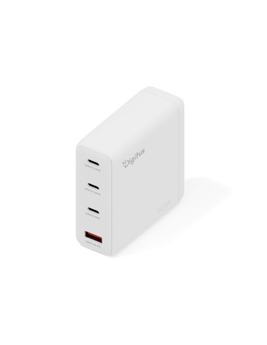 Digitus Ładowarka Sieciowa Gan Ii 140W | 3X Usb-C, 1X Usb-A | Pd 3.0, Qc 3.0 | Biała