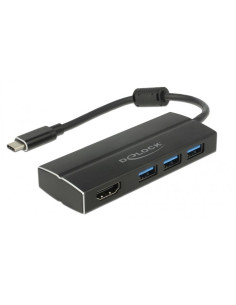 Delock 63931 Stacja Dokująca Usb 3.2 Gen 1 (3.1 Gen 1) Type-C Czarny