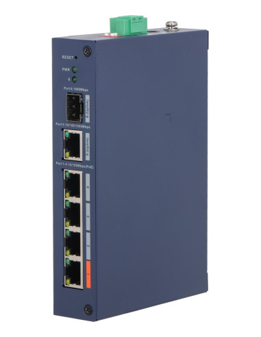 Dahua Technology Chs4106-4Et-60 Przełącznik Sieciowy Zarządzany L2 Fast Ethernet (10/100) Obsługa Poe Desktop Niebieski