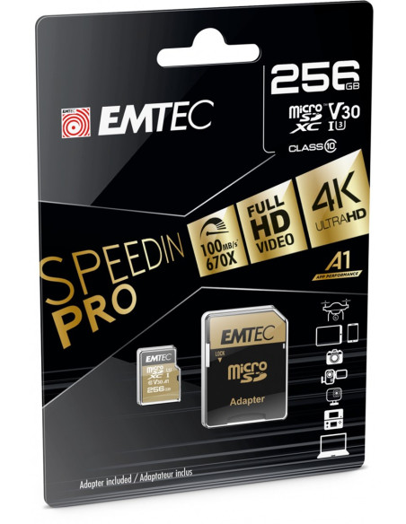 Emtec Speedin Pro 256 Gb Microsdxc Uhs-I Klasa 10