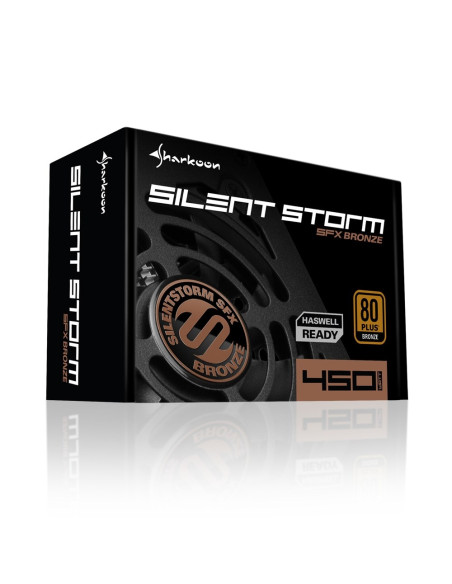 Sharkoon Silentstorm Sfx Bronze Moduł Zasilaczy 450 W 20+4 Pin Atx Czarny