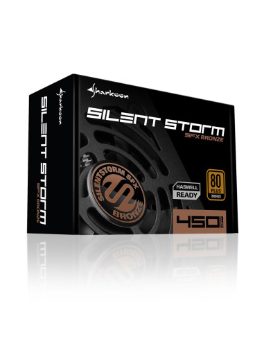Sharkoon Silentstorm Sfx Bronze Moduł Zasilaczy 450 W 20+4 Pin Atx Czarny