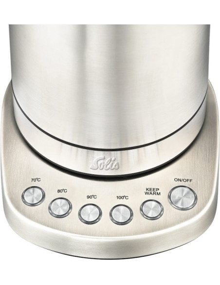 Solis Vario Temp Kettle Czajnik Elektryczny 1,7 L 2200 W Stal Nierdzewna