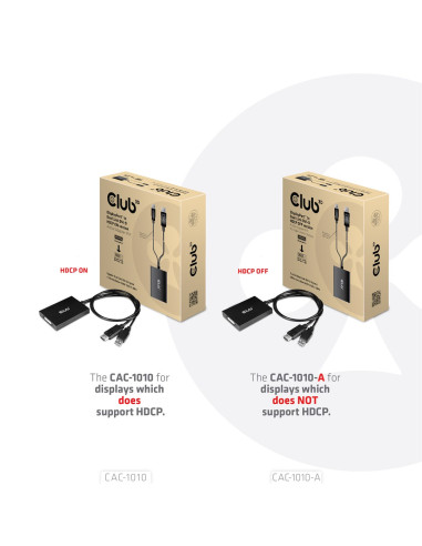 Club3D Cac-1010-A Adapter Kablowy 0,6 M Displayport Dvi-D + Usb Czarny
