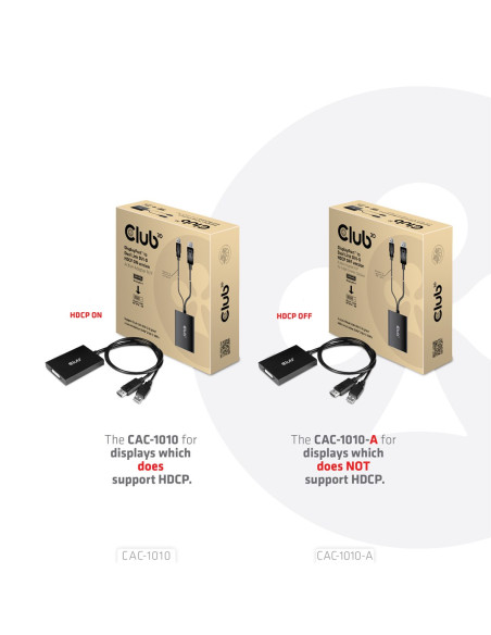 Club3D Cac-1010-A Adapter Kablowy 0,6 M Displayport Dvi-D + Usb Czarny