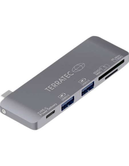 Terratec 283005 Stacja Dokująca Usb 3.2 Gen 1 (3.1 Gen 1) Type-C Szary