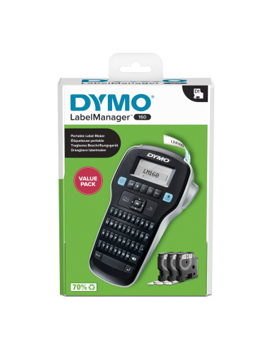 Dymo Labelmanager 160 Valuepack Drukarka Etykiet Termotransferowy 160 X 160 Dpi 12 Mm/S D1 Qwertz