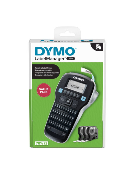 Dymo Labelmanager 160 Valuepack Drukarka Etykiet Termotransferowy 160 X 160 Dpi 12 Mm/S D1 Qwertz