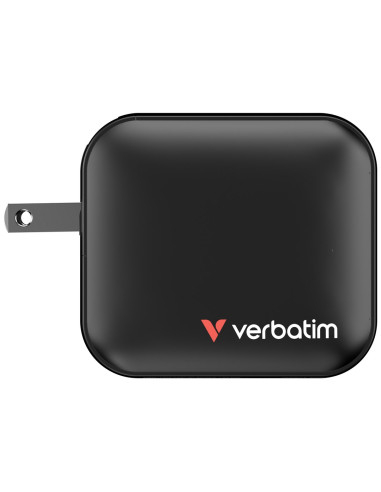 Verbatim Gan Charger 100W Uniwersalne Czarny Prąd Przemienny Szybkie Ładowanie Wewnętrzna