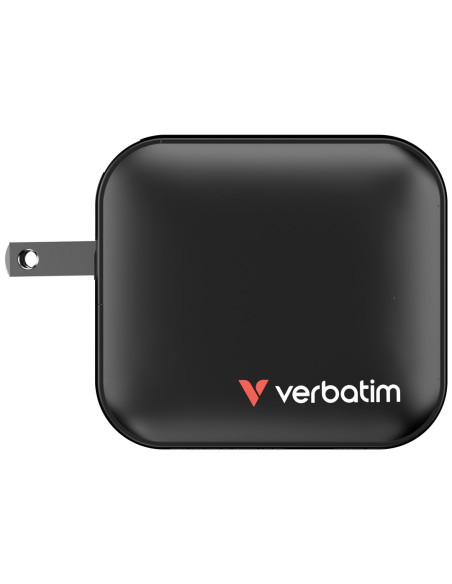 Verbatim Gan Charger 100W Uniwersalne Czarny Prąd Przemienny Szybkie Ładowanie Wewnętrzna
