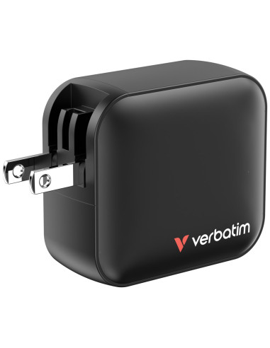 Verbatim Gan Charger 100W Uniwersalne Czarny Prąd Przemienny Szybkie Ładowanie Wewnętrzna