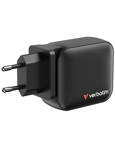 Verbatim Gan Charger 100W Uniwersalne Czarny Prąd Przemienny Szybkie Ładowanie Wewnętrzna