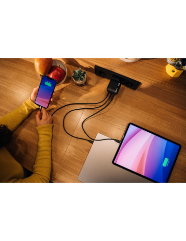 Verbatim Gan Charger 100W Uniwersalne Czarny Prąd Przemienny Szybkie Ładowanie Wewnętrzna