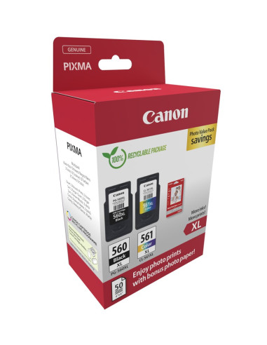 Canon 3712C008 Nabój Z Tuszem 2 Szt. Oryginalny Wysoka (Xl) Wydajność Czarny, Cyjan, Purpurowy, Żółty