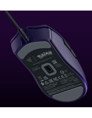 Razer Cobra Gengar Edition Myszka Gaming Po Prawej Stronie Usb Typu-A Optyczny 8500 Dpi