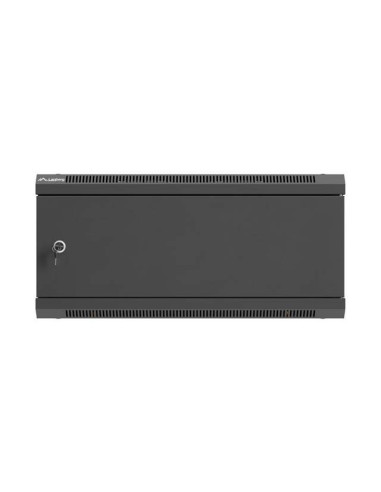 Lanberg Szafa Instalacyjna Rack Wisząca 19" 4U 600X600 Czarna Drzwi Metalowe (Flat Pack)