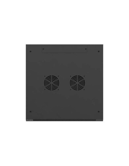 Lanberg Szafa Instalacyjna Rack Wisząca 19" 4U 600X600 Czarna Drzwi Metalowe (Flat Pack)