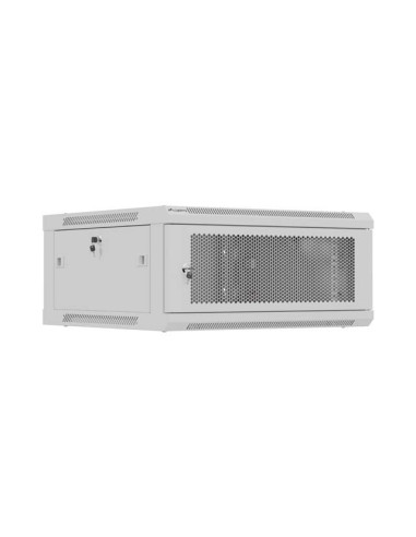 Lanberg Szafa Instalacyjna Rack Wisząca 19" 4U 600X600 Szara Drzwi Perforowane (Flat Pack)