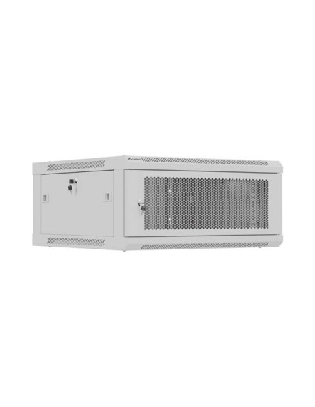 Lanberg Szafa Instalacyjna Rack Wisząca 19" 4U 600X600 Szara Drzwi Perforowane (Flat Pack)