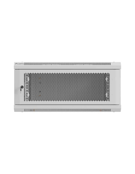 Lanberg Szafa Instalacyjna Rack Wisząca 19" 4U 600X600 Szara Drzwi Perforowane (Flat Pack)