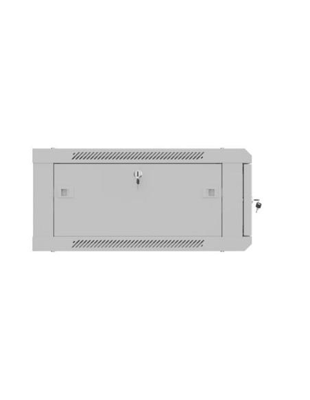 Lanberg Szafa Instalacyjna Rack Wisząca 19" 4U 600X600 Szara Drzwi Perforowane (Flat Pack)