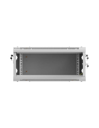 Lanberg Szafa Instalacyjna Rack Wisząca 19" 4U 600X600 Szara Drzwi Perforowane (Flat Pack)