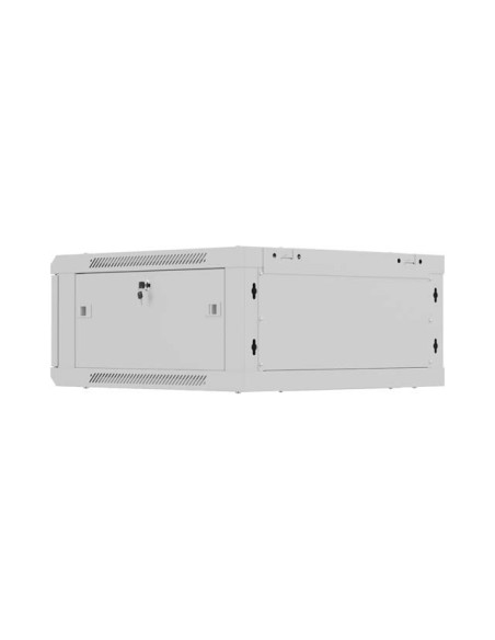 Lanberg Szafa Instalacyjna Rack Wisząca 19" 4U 600X600 Szara Drzwi Perforowane (Flat Pack)