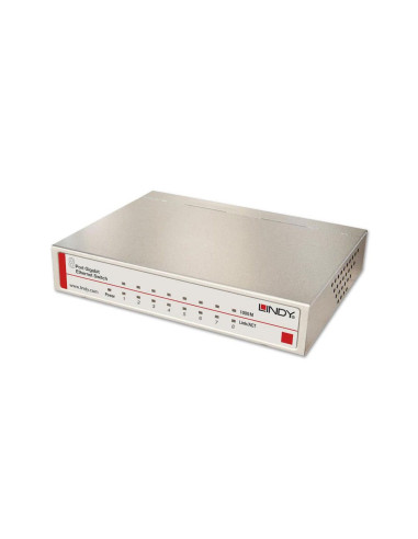 Lindy 25045 Przełącznik Sieciowy Zarządzany Gigabit Ethernet (10/100/1000) Obsługa Poe Srebrny