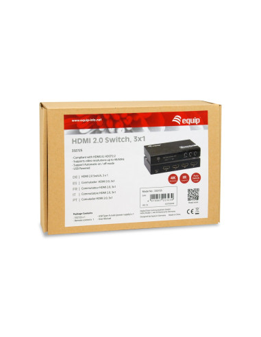 Equip 332725 Przełącznik Wideo Hdmi