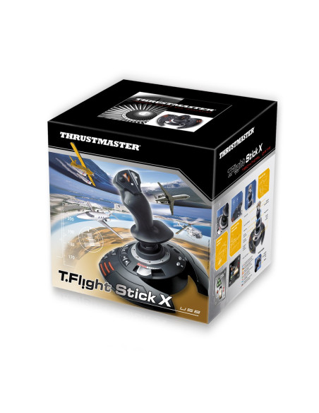 Thrustmaster T.flight Stick X Czarny, Czerwony, Srebrny Usb Joystick Analogowy Pc, Playstation 3