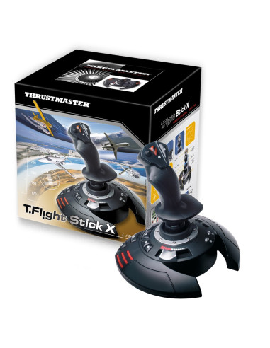 Thrustmaster T.flight Stick X Czarny, Czerwony, Srebrny Usb Joystick Analogowy Pc, Playstation 3
