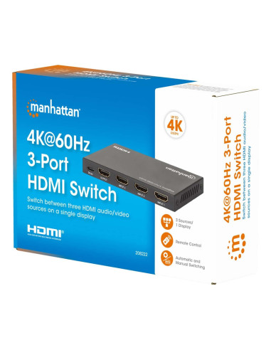 Manhattan 208222 Przełącznik Wideo Hdmi