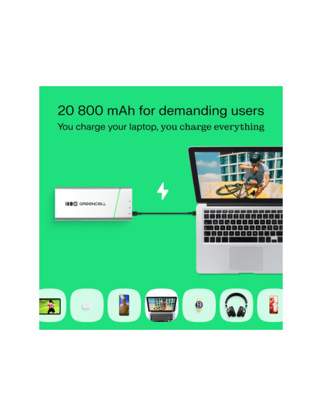 Green Cell Powerbank Powerplay Pro 20800Mah 65W 3X Usb Pd Produkcja Pl