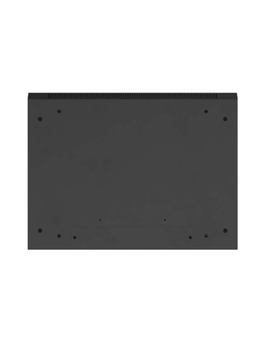 Lanberg Szafa Instalacyjna Rack Wisząca 19" 4U 600X450 Czarna Drzwi Metalowe (Flat Pack)