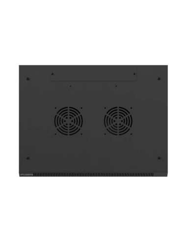 Lanberg Szafa Instalacyjna Rack Wisząca 19" 4U 600X450 Czarna Drzwi Metalowe (Flat Pack)