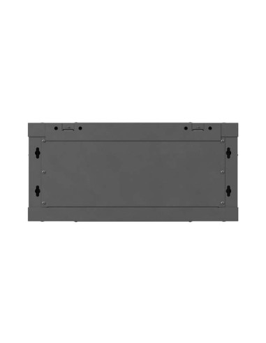 Lanberg Szafa Instalacyjna Rack Wisząca 19" 4U 600X450 Czarna Drzwi Metalowe (Flat Pack)
