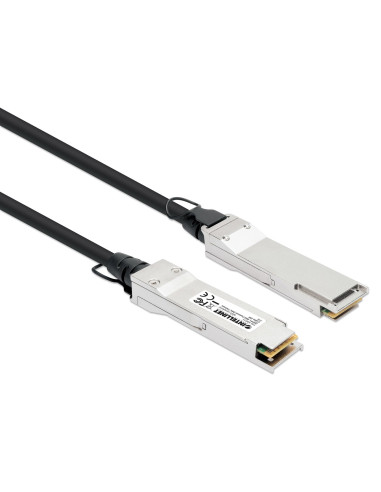 Intellinet 508513 Kabel Infiniband / Światłowodowy 2 M Qsfp+ Czarny, Srebrny