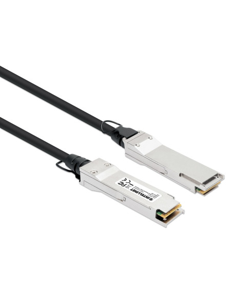 Intellinet 508513 Kabel Infiniband / Światłowodowy 2 M Qsfp+ Czarny, Srebrny