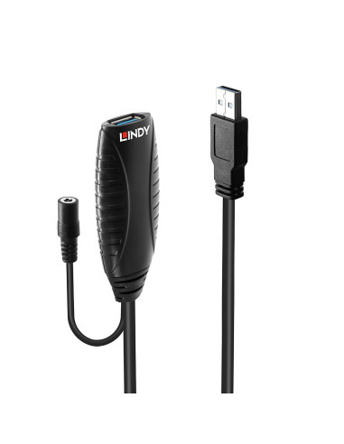 Lindy 43156 Kabel Usb Usb 3.2 Gen 1 (3.1 Gen 1) 10 M Usb A Czarny